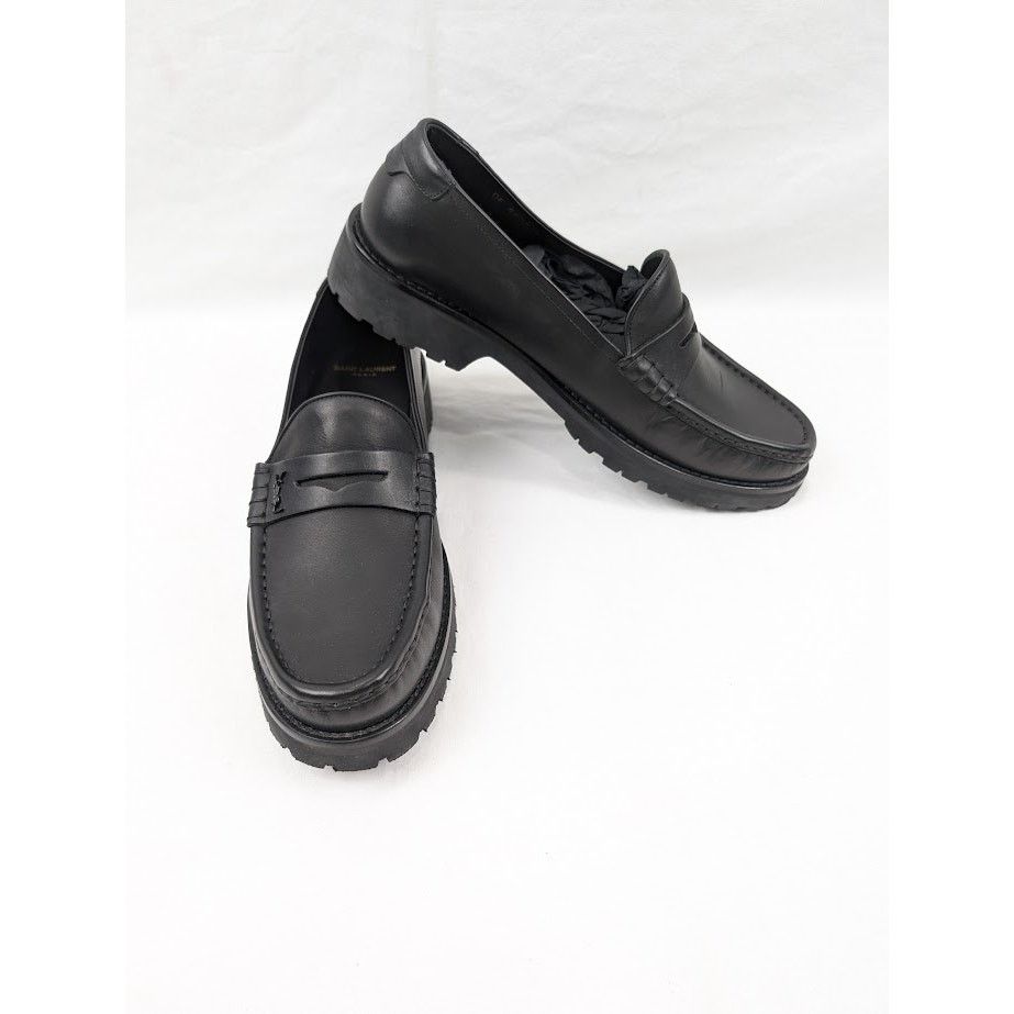 Saint Laurent Paris o1rshd1 Mag 15 Moccasin in Nero Size US 12 / EU 45 - 15 Thumbnail