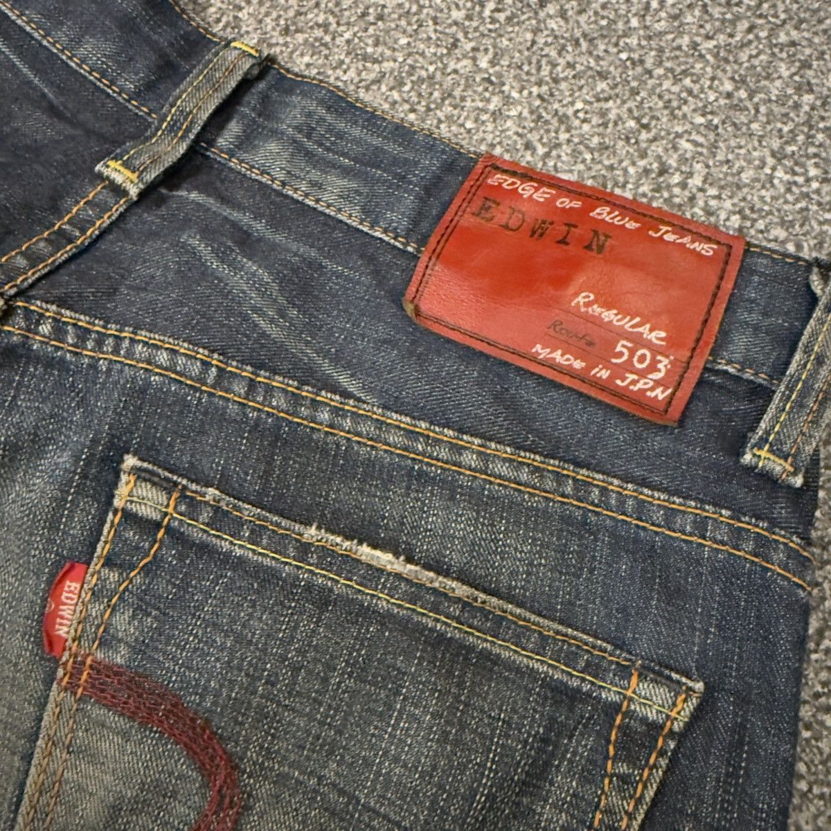 Seditionaries Japanese Avant Garde Edwin 503 Edge of Blue Jeans Size US 31 - 9 Thumbnail
