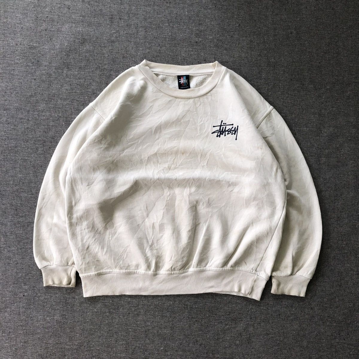 Stussy STUSSY World Tour Backprint Crewneck Sweatshirt Size US L / EU 52-54 / 3 - 1 Thumbnail