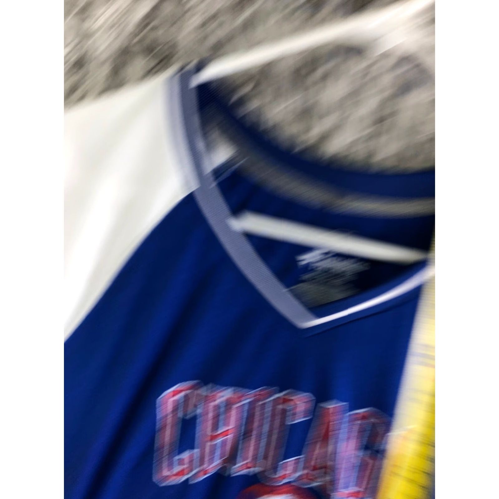 Vintage Fanatics Chicago Bears Graphic Mens XXL Blue Short Sleeve V Neck T Shirt Size US XXL / EU 58 / 5 - 4 Thumbnail