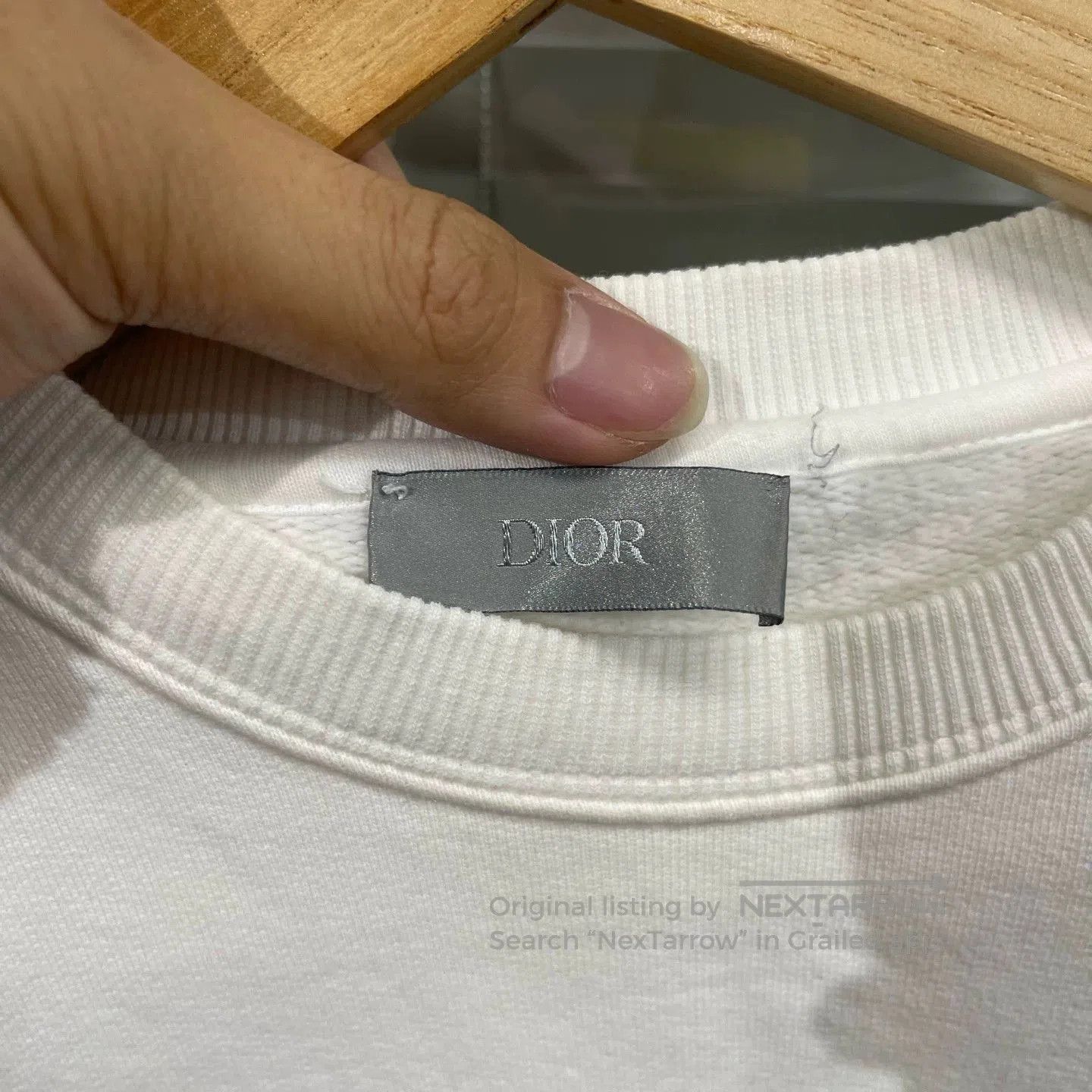 Dior White Crew Neck Long Sleeve Sweatshirt XS. Size US XS / EU 42 / 0 - 3 Thumbnail