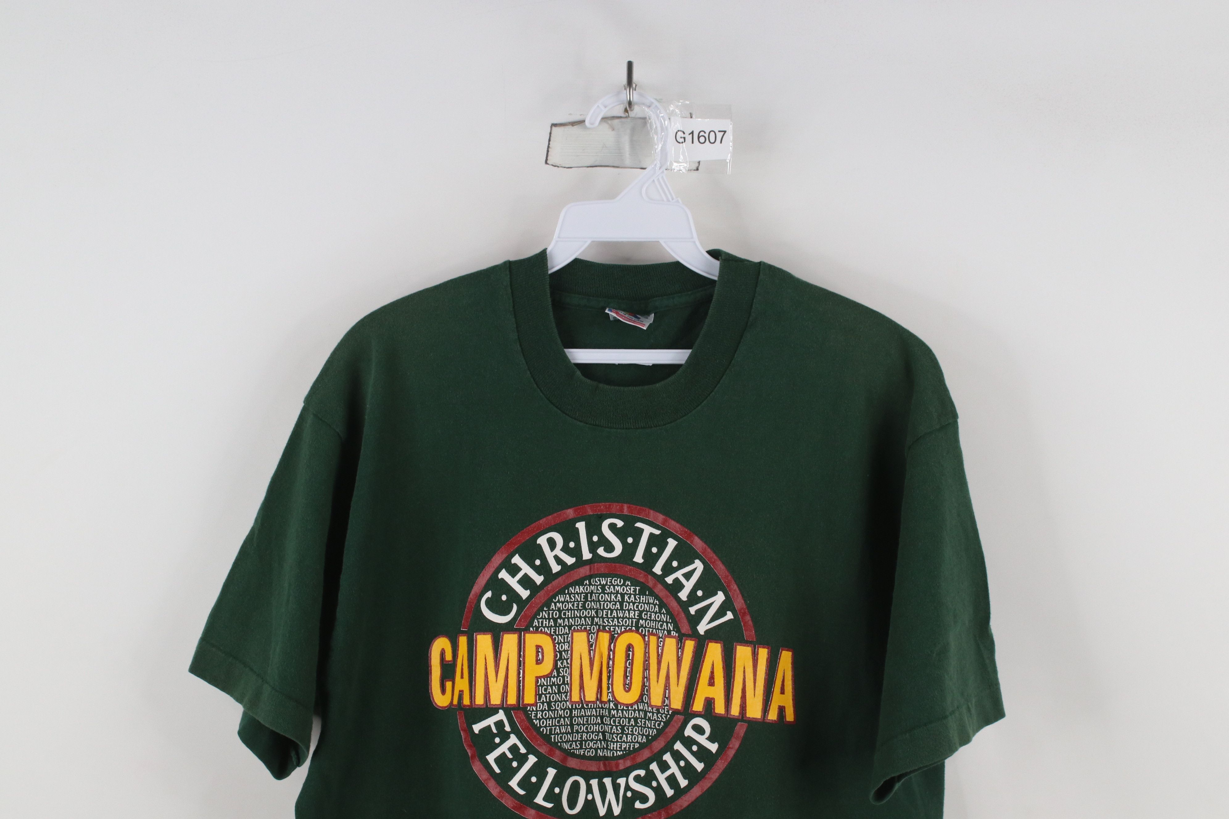Vintage Vintage 90s Christian Fellowship Camp Mowana T-Shirt USA Size US L / EU 52-54 / 3 - 2 Thumbnail
