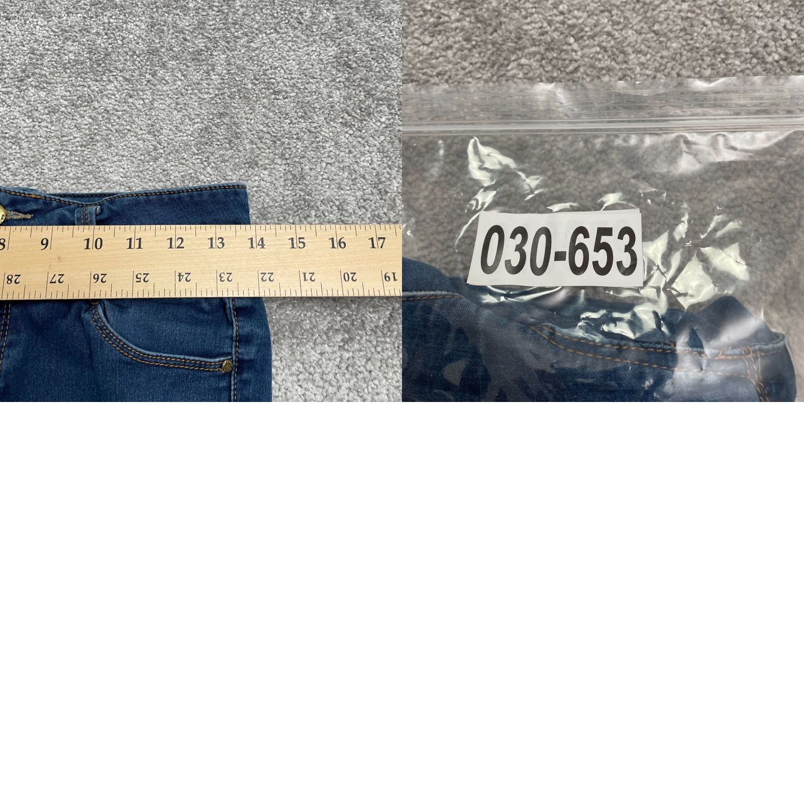 Vintage Tinseltown Jeans Skinny 9 Juniors Blue Dark Wash Stretch High Rise 28x27 City Modern 5-Pocket Mens Womens Girls Boys? Size 30" / US 8 / IT 44 - 9 Thumbnail