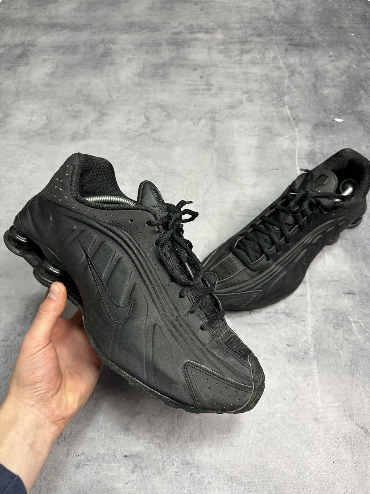 Nike × Vintage Nike Shox R4 Black | Grailed