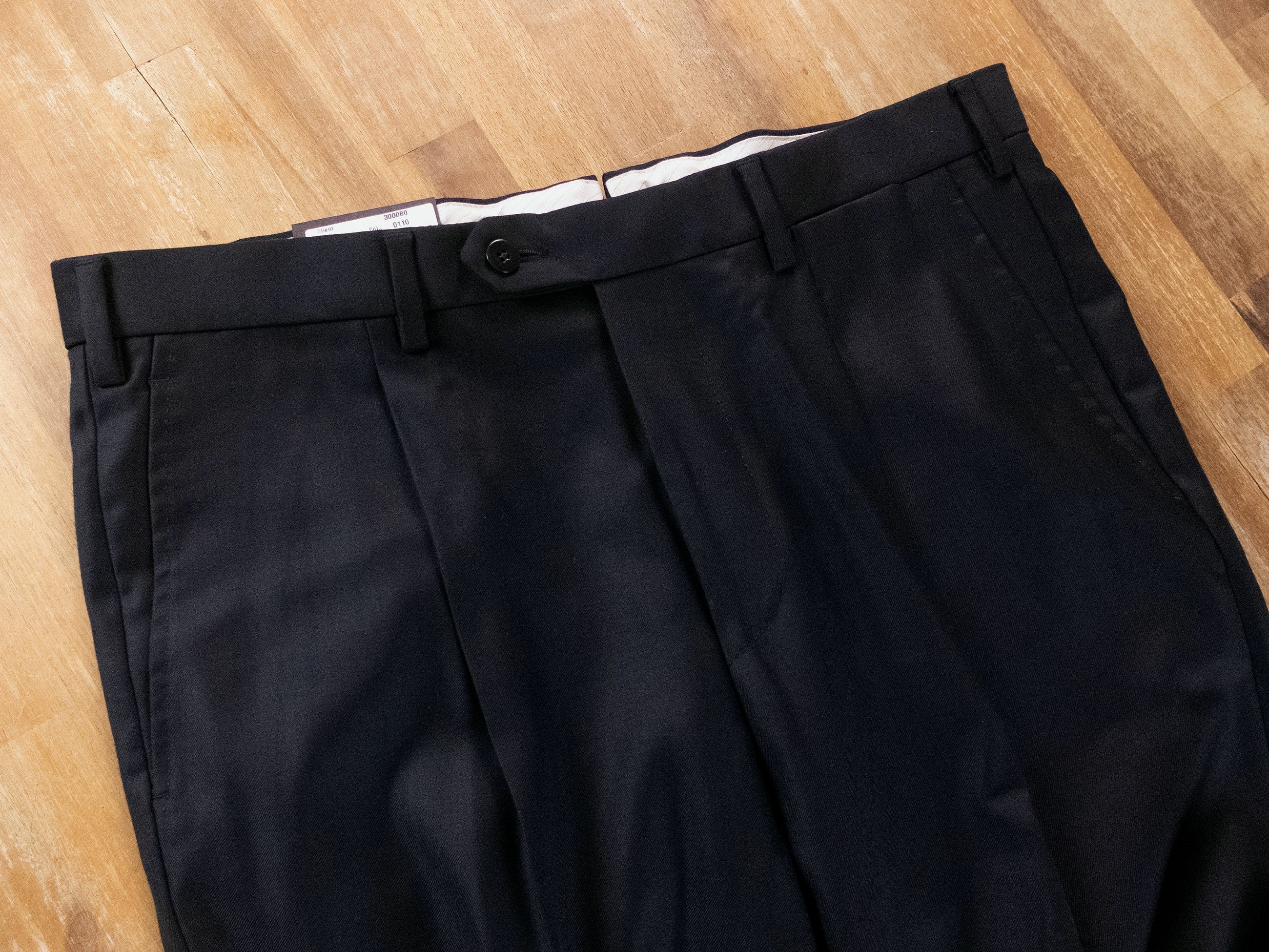 Caruso CARUSO navy blue wool dress pants trousers 34 / 50 Size US 34 / EU 50 - 2 Thumbnail