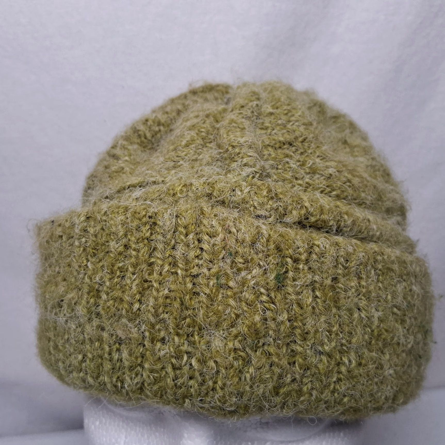CO VINTAGE Peruvian Trading Co Knit Hat Green Tassel Winter Beanie Hippie Boho Women One Size Green Tassled Beanie Boho Hippie Winter Size ONE SIZE - 3 Thumbnail
