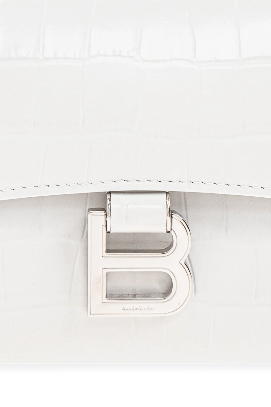 Balenciaga os11x1225 Size: OS / Logo Plaque Embossed Clutch Bag White Size ONE SIZE - 5 Thumbnail