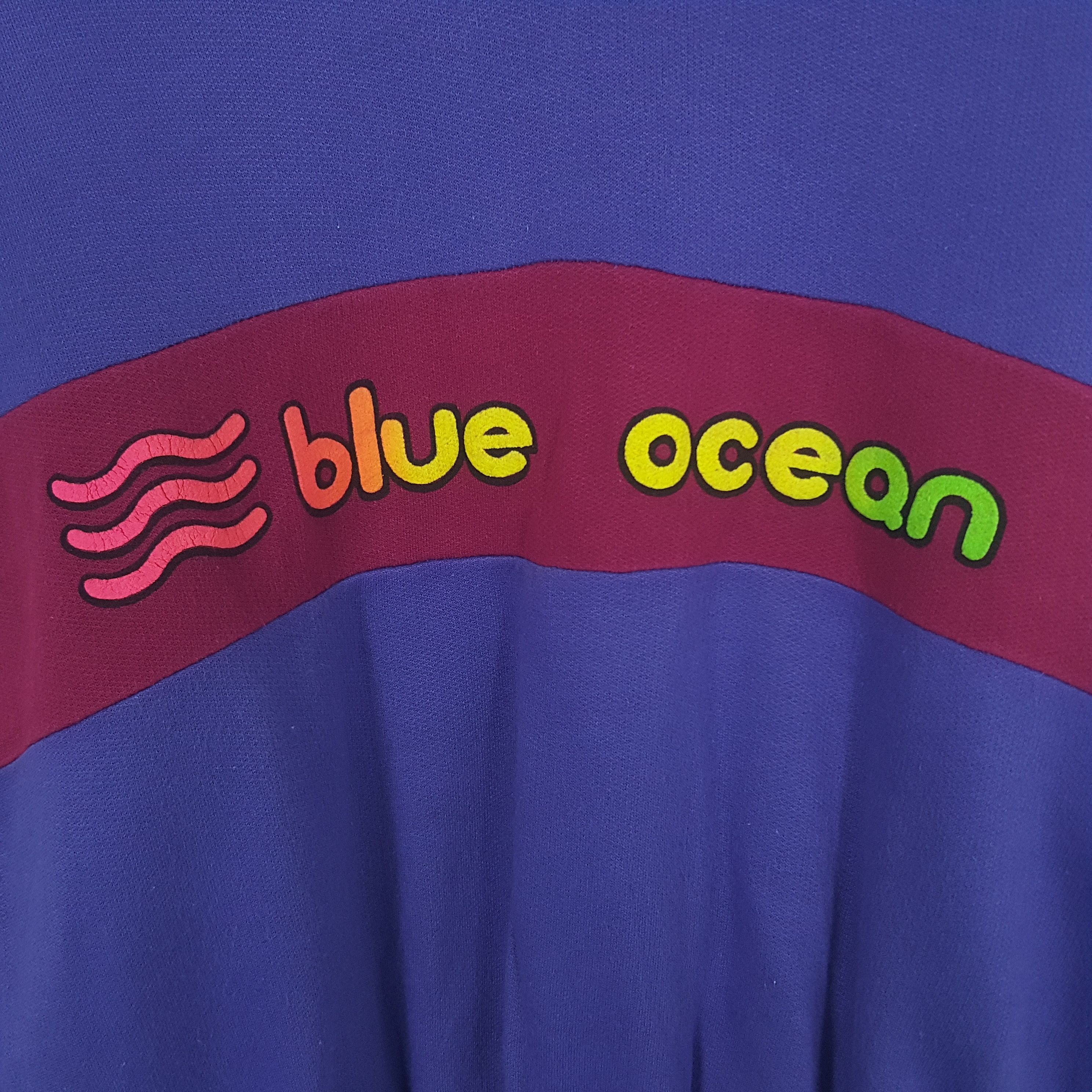 Other Vintage Blue Ocean Sweatshirt Size US L / EU 52-54 / 3 - 2 Thumbnail