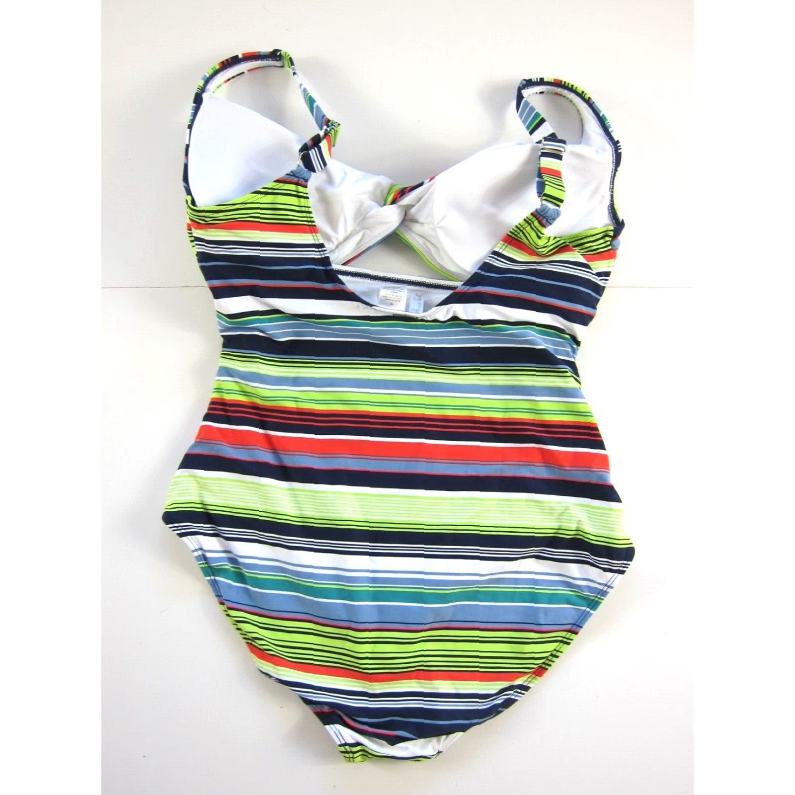 Vintage **Anne Cole Striped Open Twist Women's 16 One-Piece Swimsuit** User: **Anne Cole Striped Open Twist Women’s 16 One-Piece Swimsuit** Size ONE SIZE - 2 Thumbnail