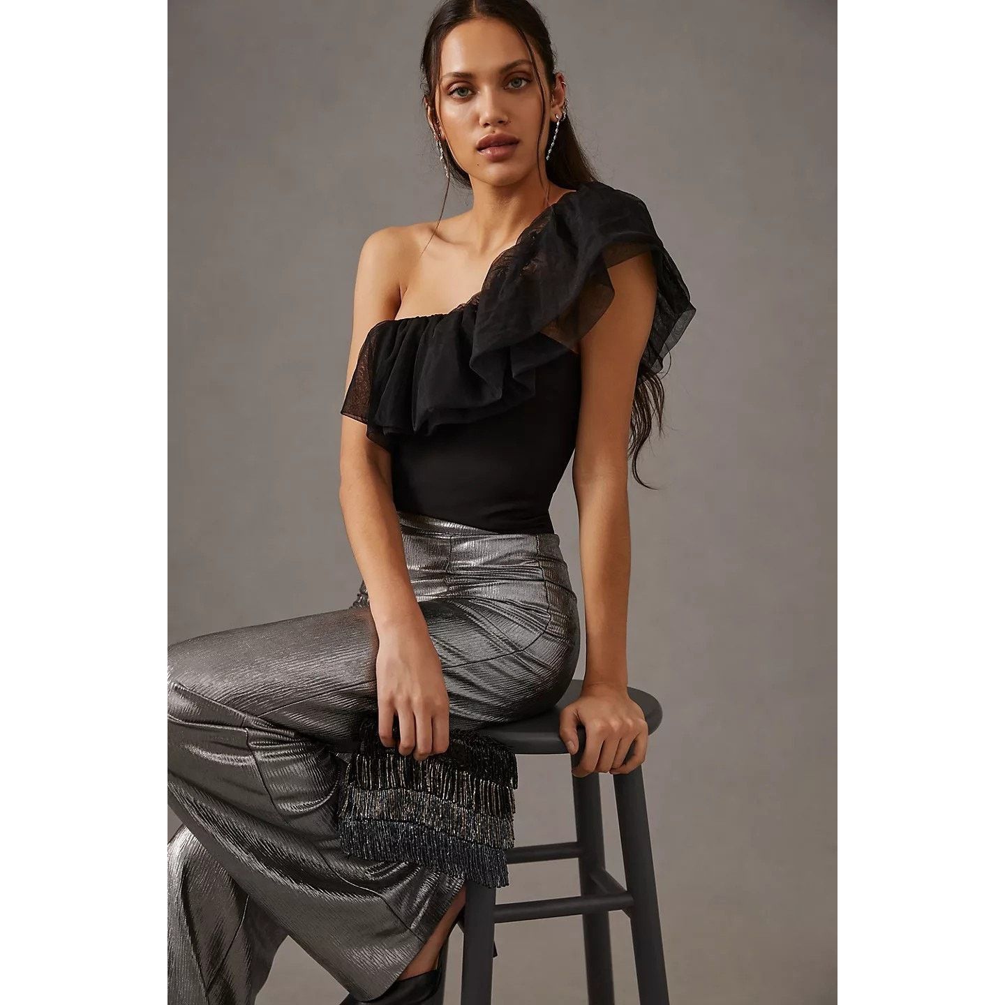 Anthropologie Anthropologie Sunday in Brooklyn One-Shoulder LARGE PETITE Size L / US 10 / IT 46 - 7 Thumbnail