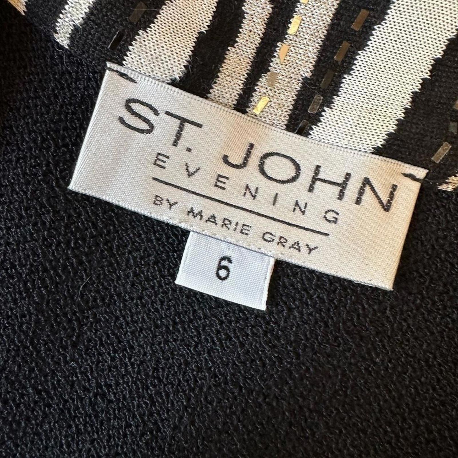 Andrew St. John St. John Evening Black Jacket with Zebra Print Collar - 6 Size M / US 6-8 / IT 42-44 - 4 Thumbnail