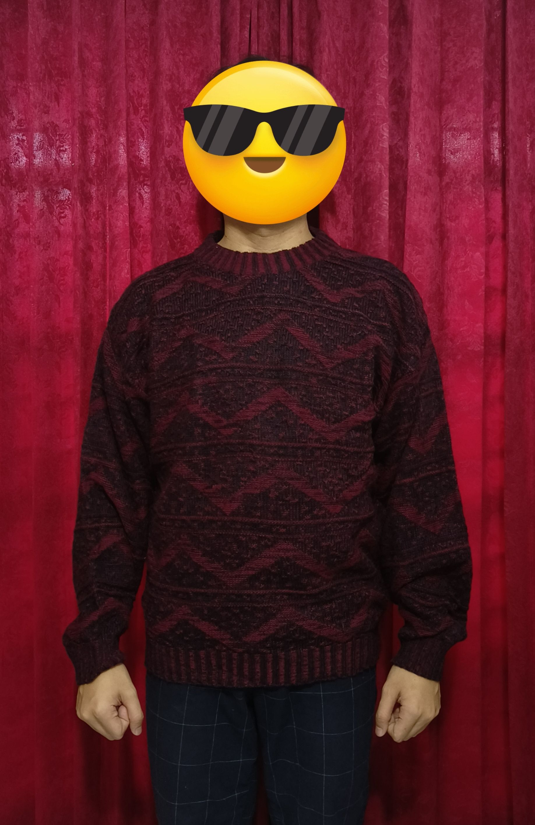 Other Vintage 90s POPLAR CLASSIC Ethnic Motifs Knit Sweater Size US L / EU 52-54 / 3 - 7 Thumbnail