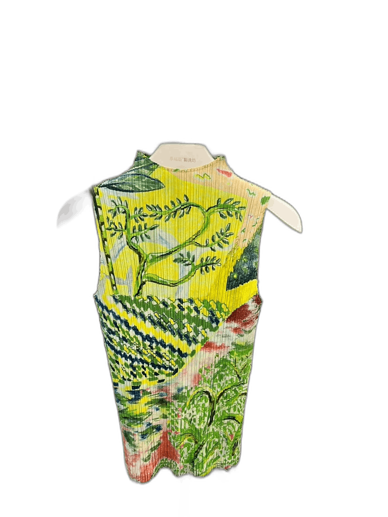 Issey Miyake Issey Miyake Sleeveless T-shirt Tropical Green-yf Size US M / EU 48-50 / 2 - 1 Thumbnail