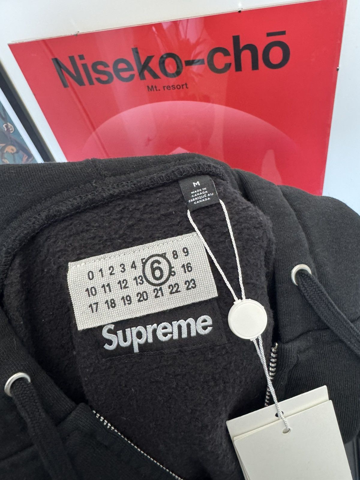 Maison Margiela × Supreme Supreme Maison Margiela Box Logo Zip Up Splatter Hoodie Rare Size US M / EU 48-50 / 2 - 3 Thumbnail