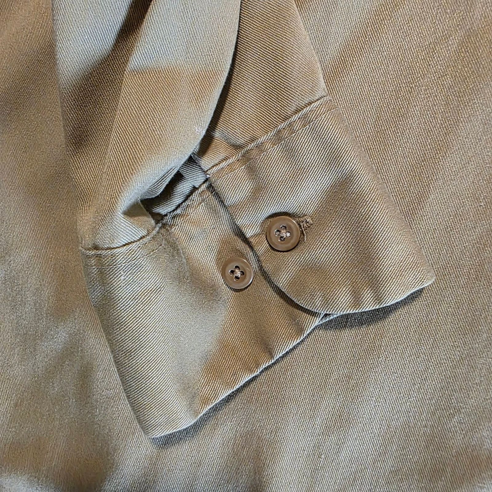 Dickies Dickies Work Shirt Men's 17-17.5 x 34/35 Tan Long Button Up Size US XL / EU 56 / 4 - 7 Thumbnail
