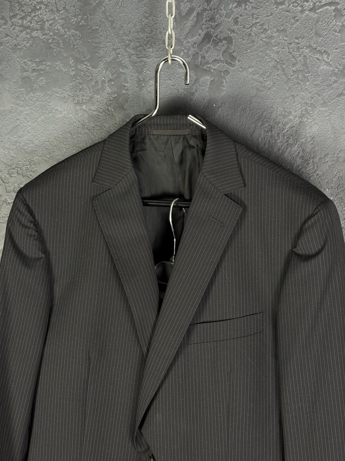 Z Zegna Z Zegna City Luxury Wool Stripped Men’s Suit 52R Size 52R - 3 Thumbnail