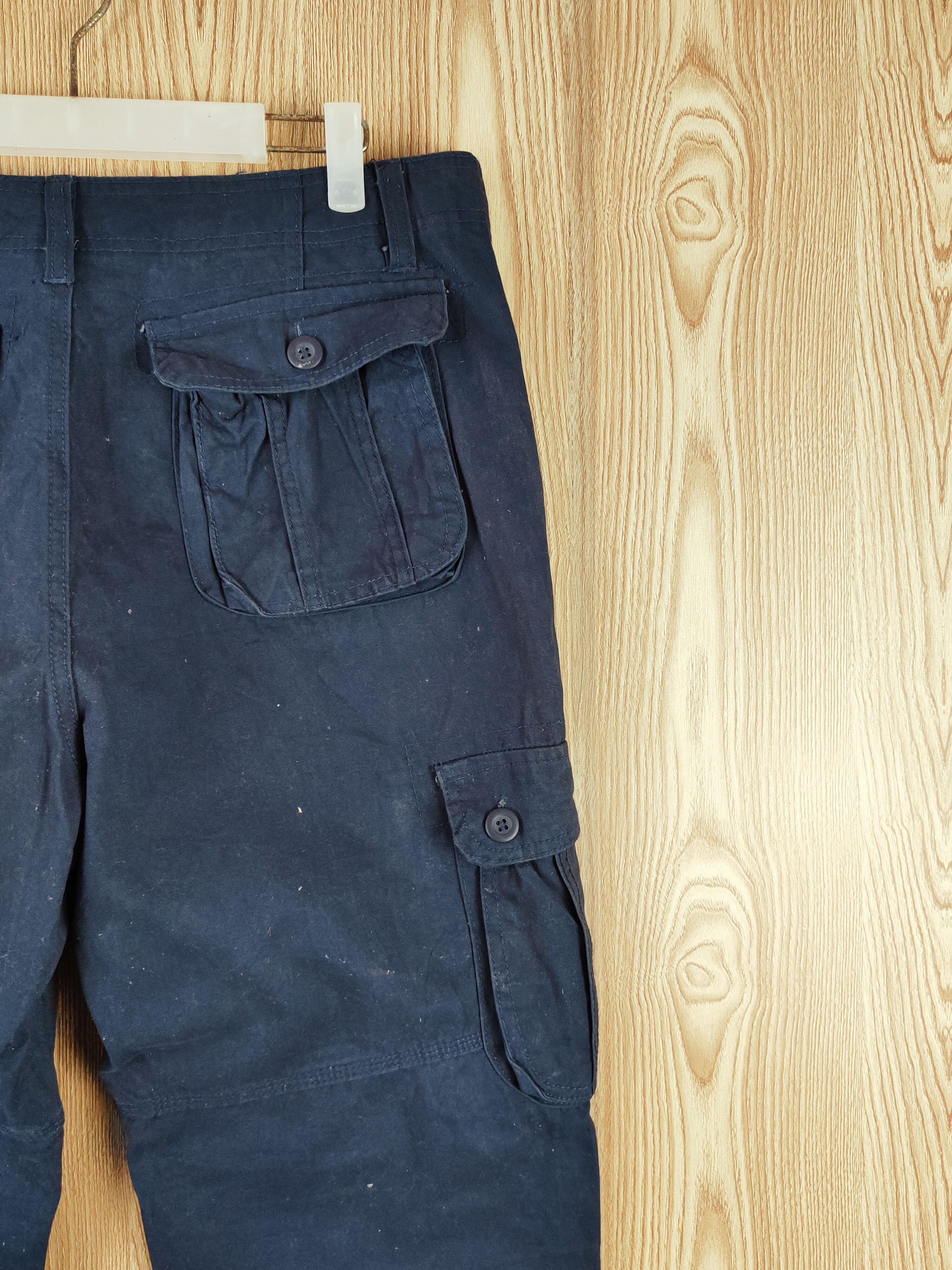 Japanese Brand Japanese Brand Navy Multipocket Tactical Cargo Pants #W018 Size US 34 / EU 50 - 10 Thumbnail