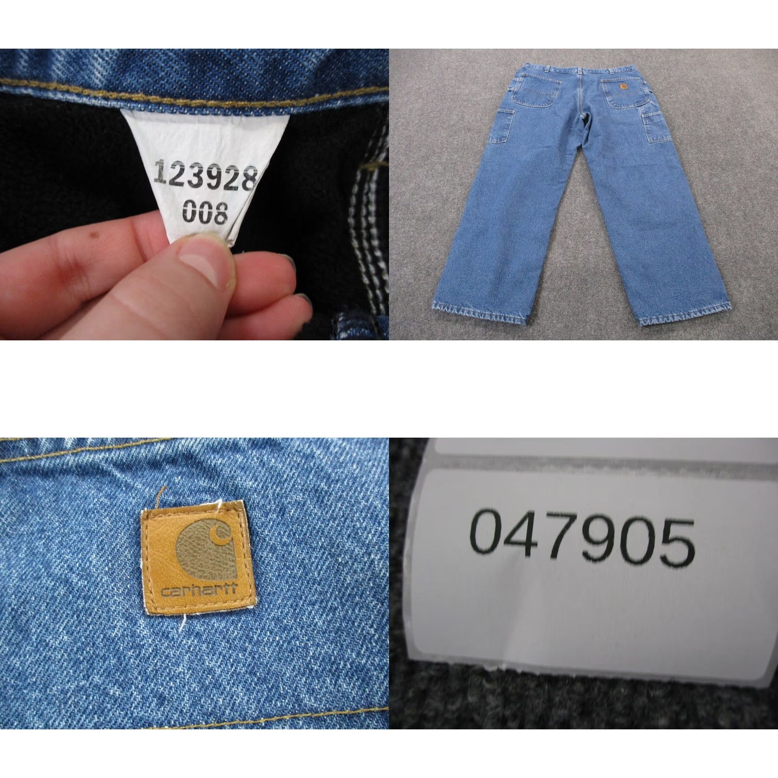Carhartt Carhartt Jeans Men 38 X 31 Blue Denim Straight Logo 5-Pocket Design Button Zip Casual Workwear Size US 38 / EU 54 - 8 Thumbnail