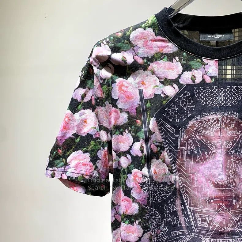 Givenchy Givenchy Floral checkered pattern short-sleeve T-shirt Size US S / EU 44-46 / 1 - 5 Thumbnail