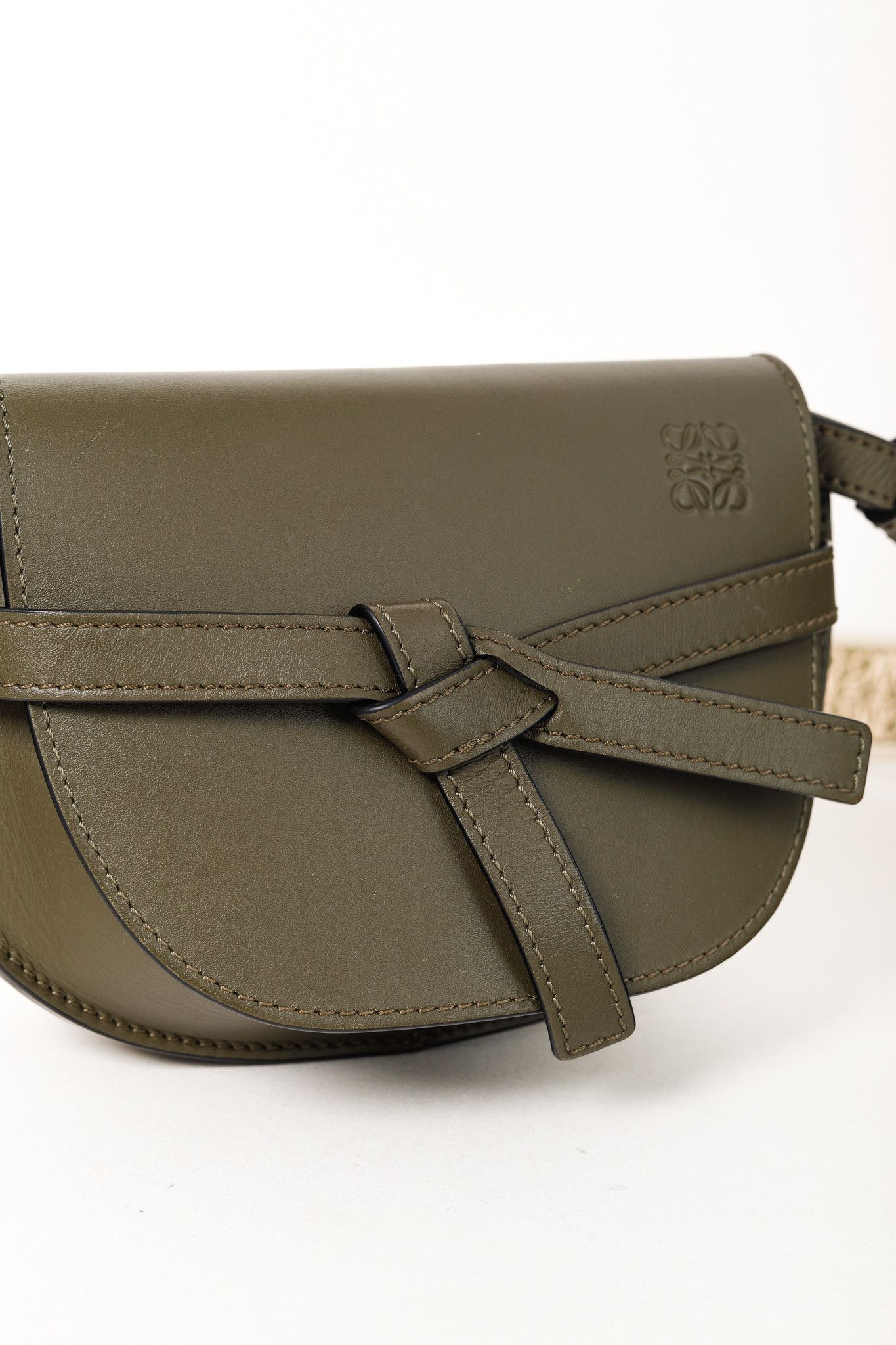 Loewe Loewe Mini Gate Dual Soft Calfskin & Jacquard Crossbody Bag Size ONE SIZE - 11 Thumbnail