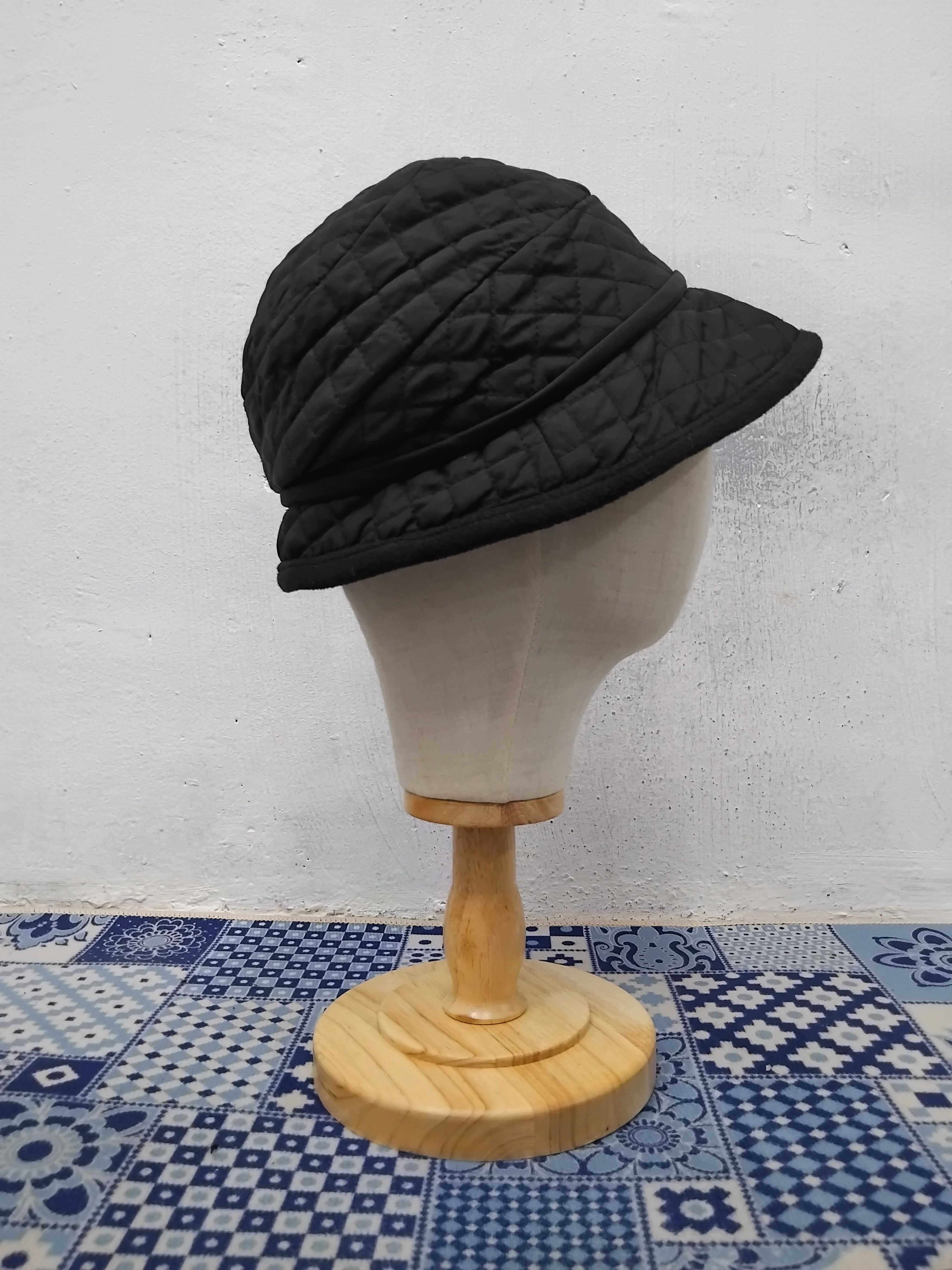 Japanese Brand Black Ribbon black colour puffer hat Size ONE SIZE - 5 Thumbnail