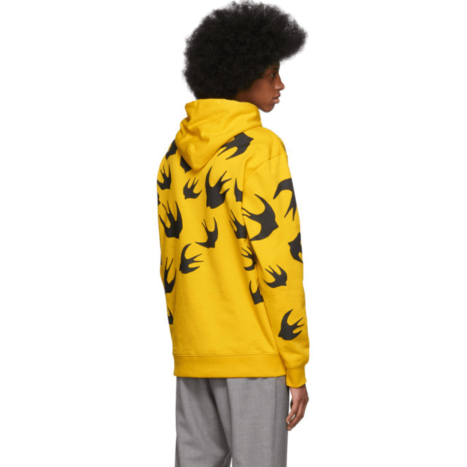 McQ Alexander McQueen ALEXANDER MCQUEEN Bird Graphic Hoodie In Chrome Yellow Size US L / EU 52-54 / 3 - 6 Thumbnail