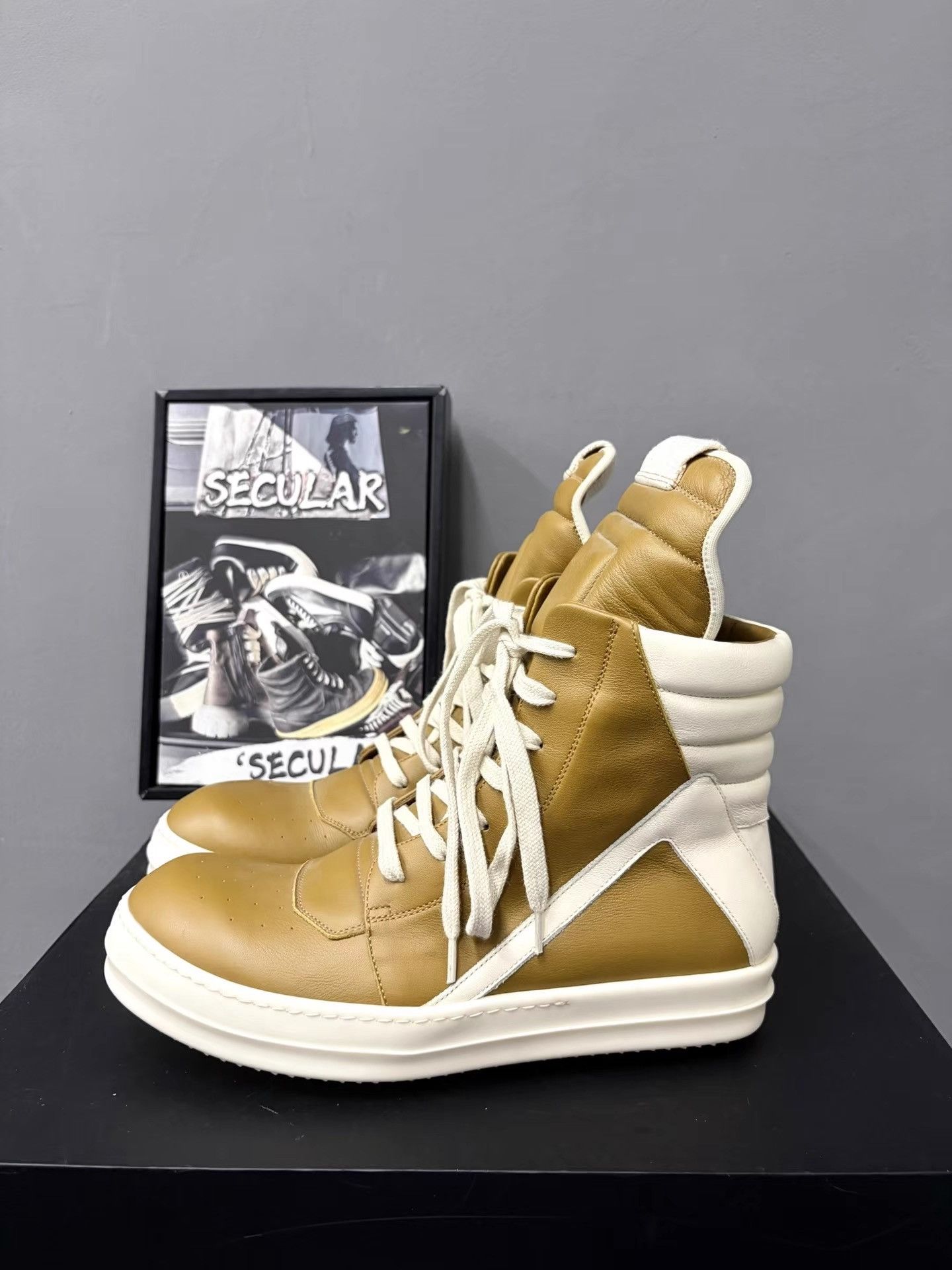 Rick Owens Rick Owens Mainline Geobasket High-Top Shoes K34 Size US 7 / EU 40 - 2 Thumbnail
