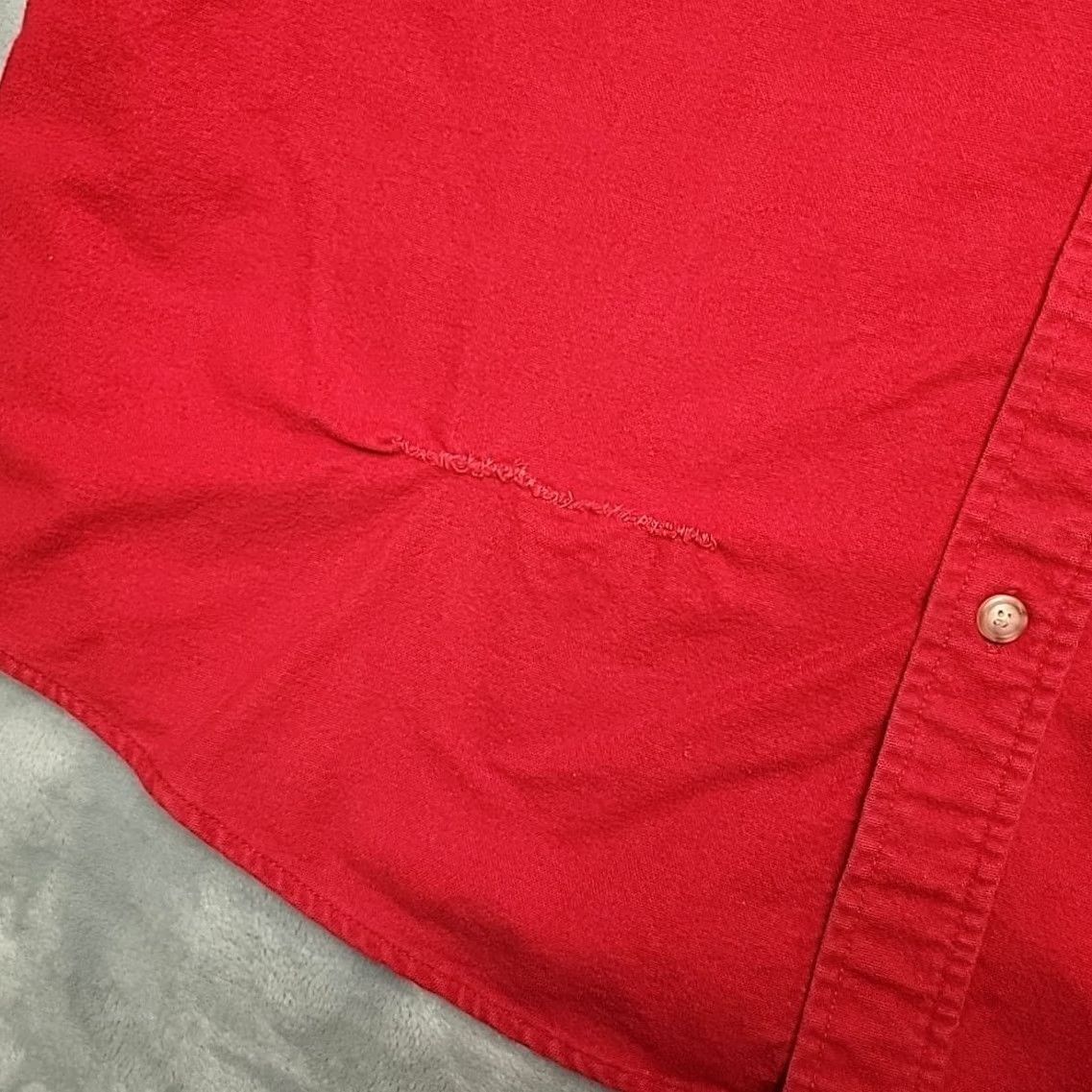 Eddie Bauer VINTAGE Eddie Bauer Shirt Mens XLT Red Flannel Outdoor 90s Button-Up Collared Cotton Chamois Tall Read Size US XL / EU 56 / 4 - 6 Thumbnail