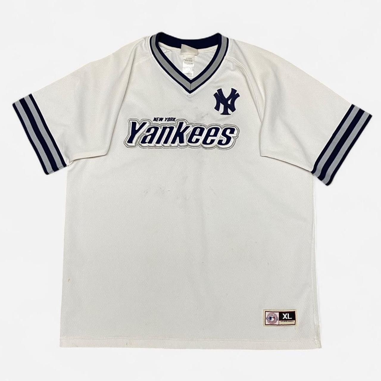 MLB Vintage New York Yankees white and navy baseball jersey Size US L / EU 52-54 / 3 - 1 Thumbnail