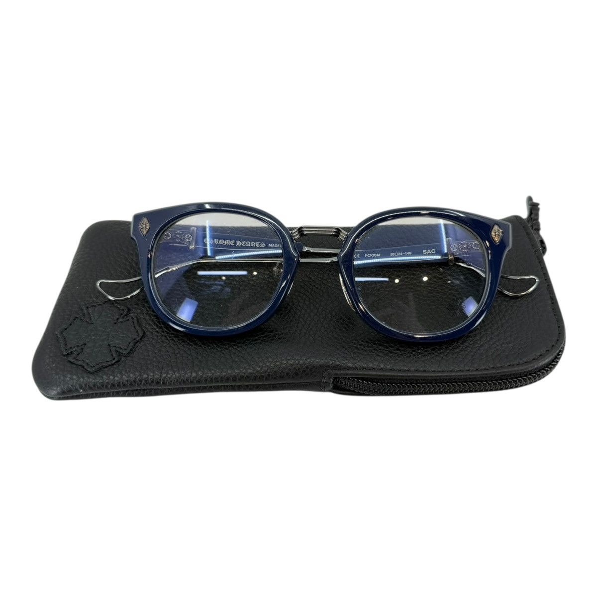 Chrome Hearts Chrome Hearts Sac Navy Blue Glasses Size ONE SIZE - 7 Thumbnail