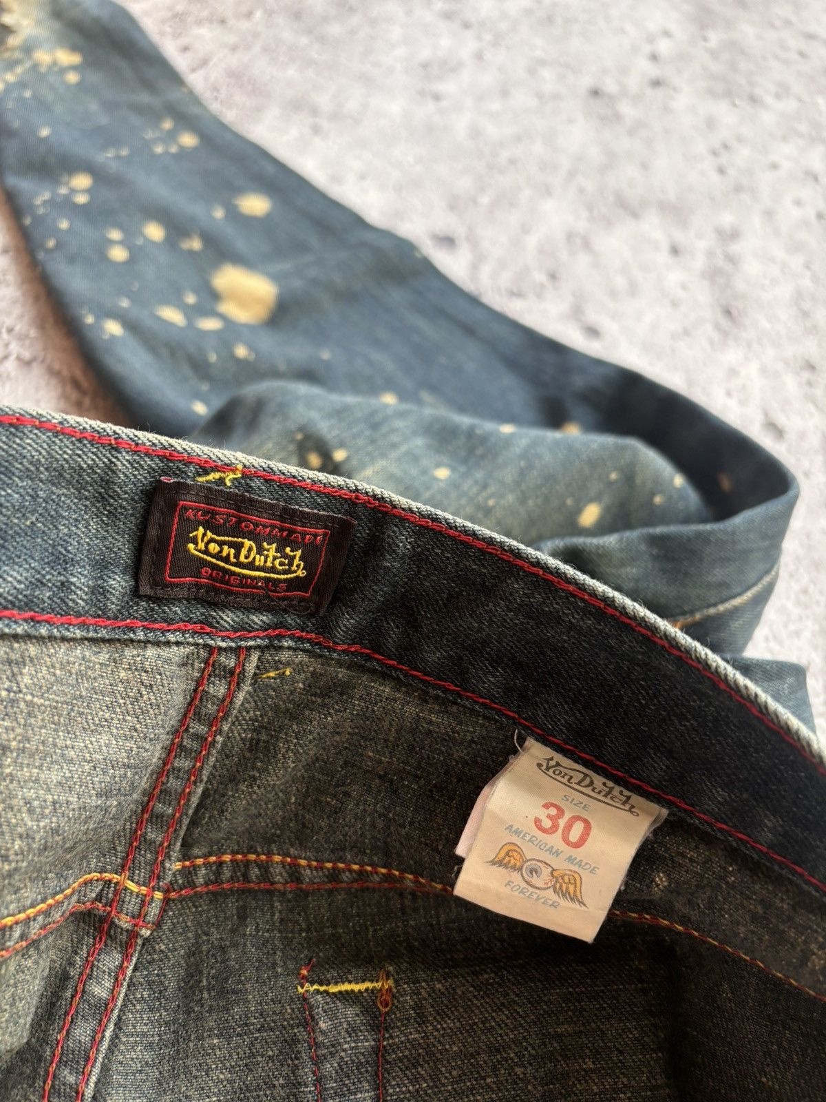 Hysteric Glamour 2000's Von Dutch kustommade Denim bootcut Style Size US 31 - 10 Thumbnail