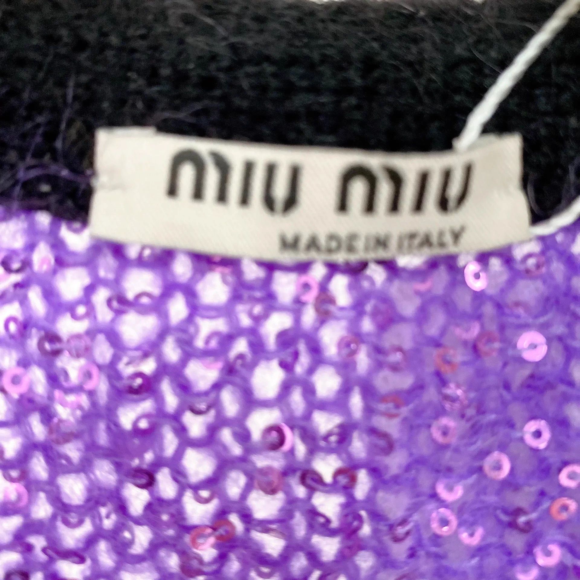 Miu Miu MIU MIU Purple Striped Sequin Cardigan 36 Size XS / US 0-2 / IT 36-38 - 5 Thumbnail