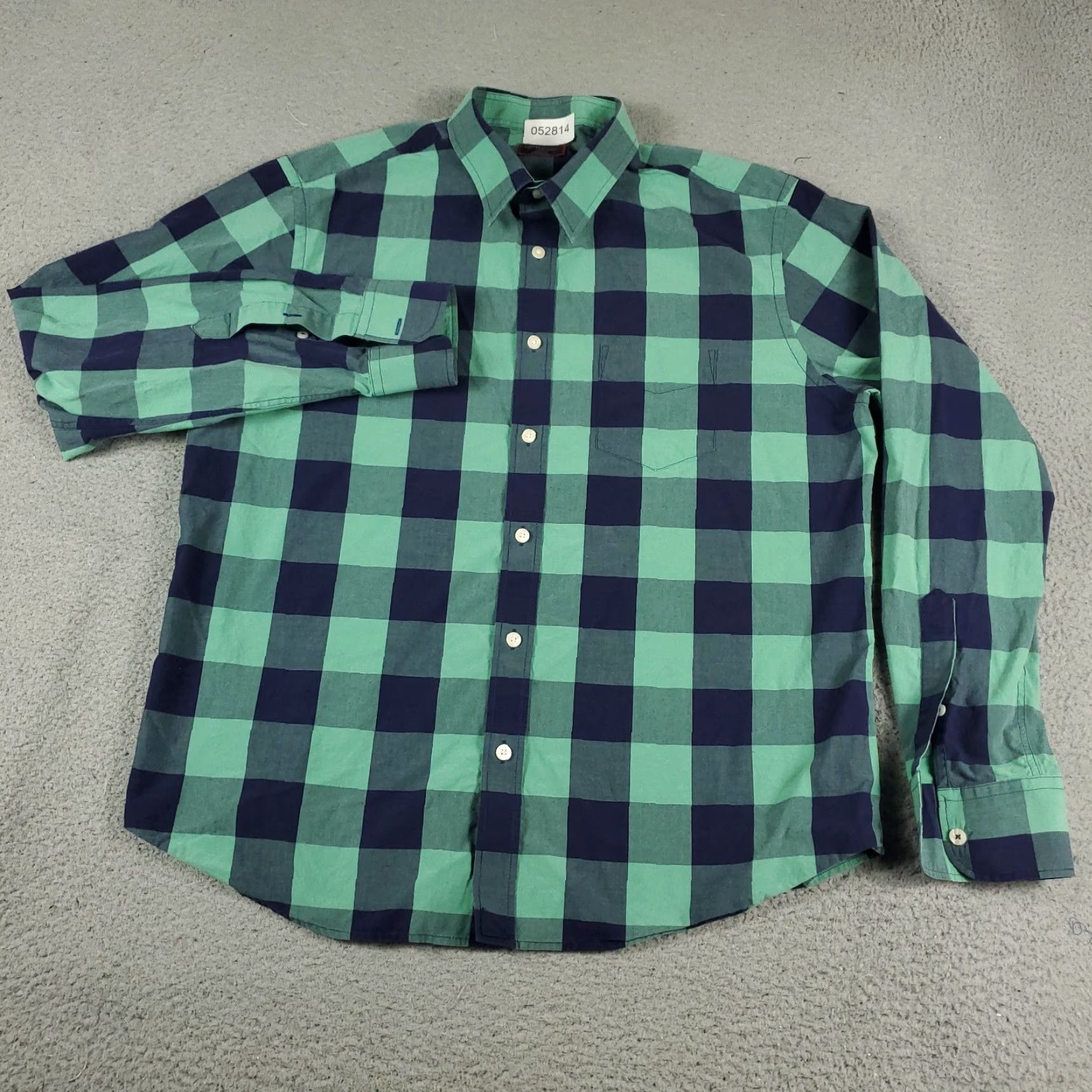 UNTUCKit UNTUCKit Shirt Mens L Green Check Button Up Long Sleeve Size US L / EU 52-54 / 3 - 2 Thumbnail