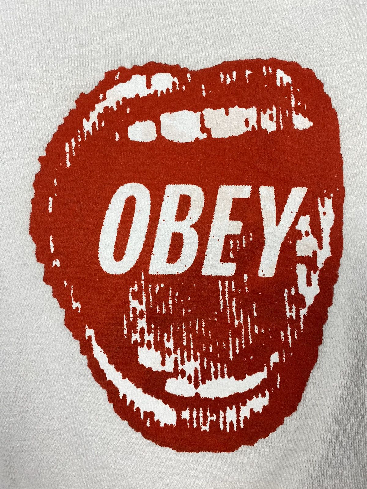Obey Obey Big Logo White Cotton T Shirt Size L Streetwear Size US L / EU 52-54 / 3 - 6 Thumbnail