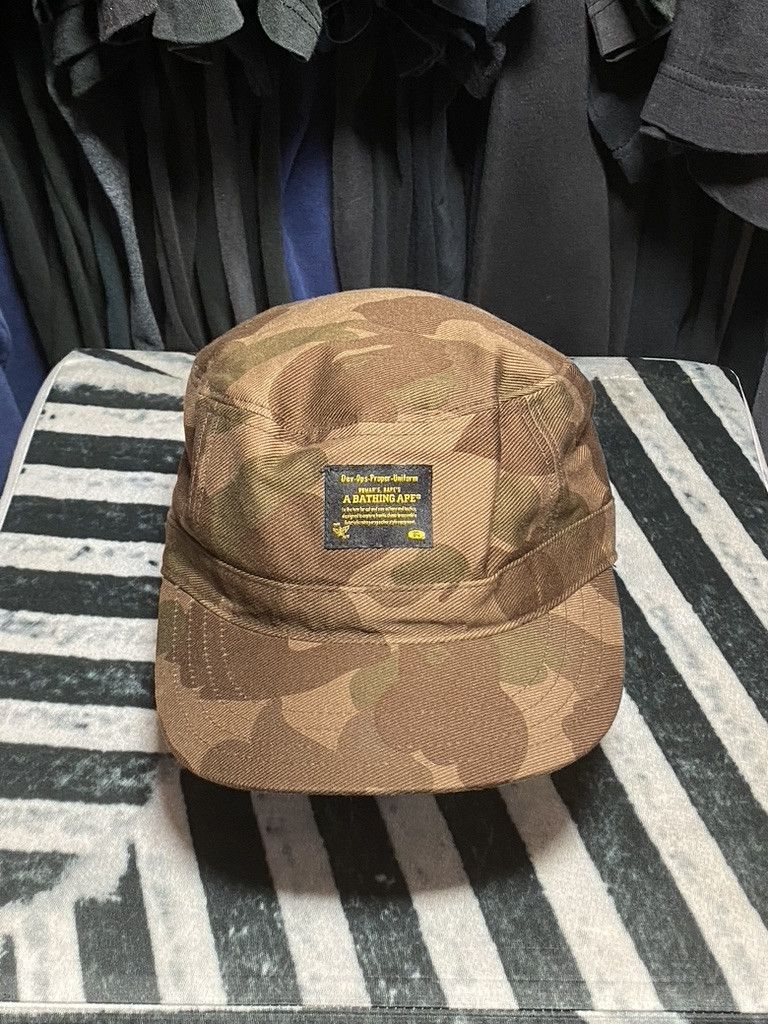 Bape 00s Bape Dev-Ops Proper Uniform Cut and Sew Flat Top Cap Size ONE SIZE - 5 Thumbnail