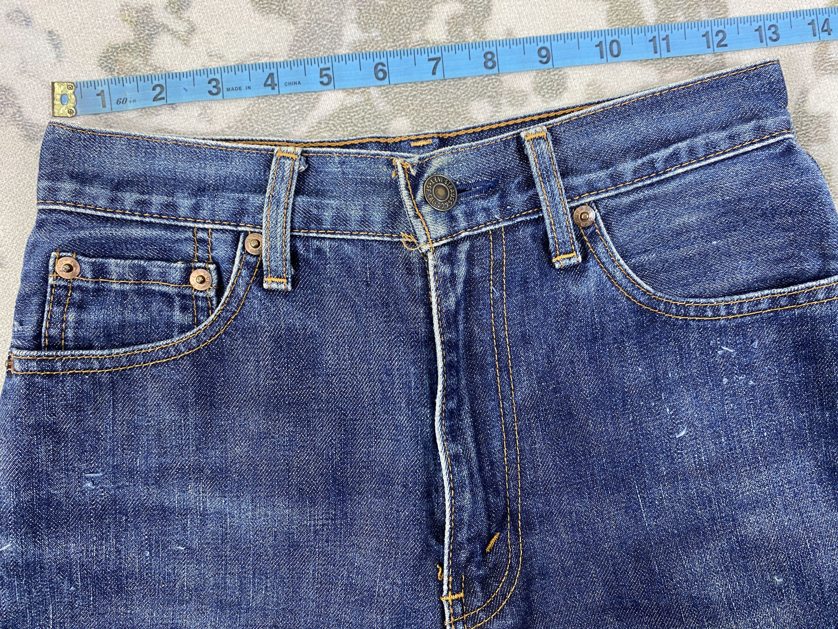 Levi's Blue Vintage Levi's 506 Ripped Denim 26x28.5 -JN213 Size US 26 / EU 42 - 5 Thumbnail