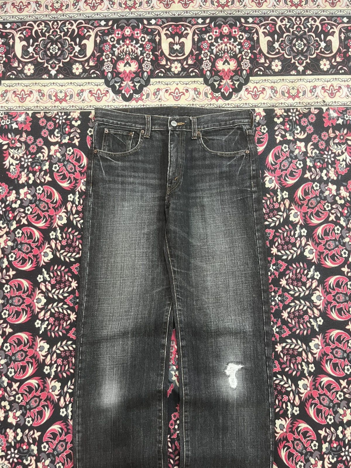 Japanese Brand Vintage Japanese Bobson Chessking Black Wash Distressed Jean Size US 32 / EU 48 - 3 Thumbnail