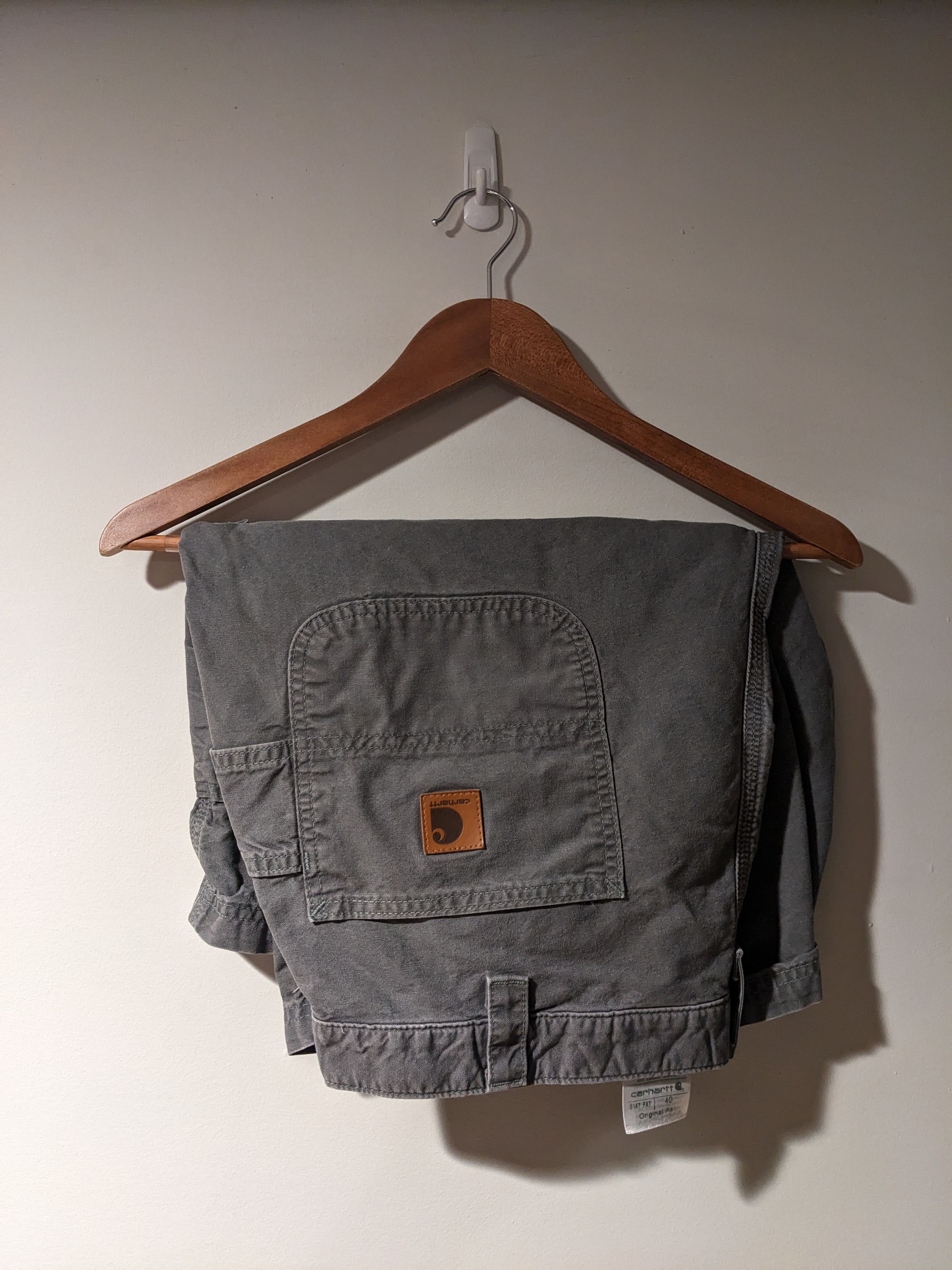 Carhartt × Vintage Vintage Carhartt B147-FAT Gray Original Fit Size 40 Shorts Size US 40 / EU 56 - 1 Thumbnail