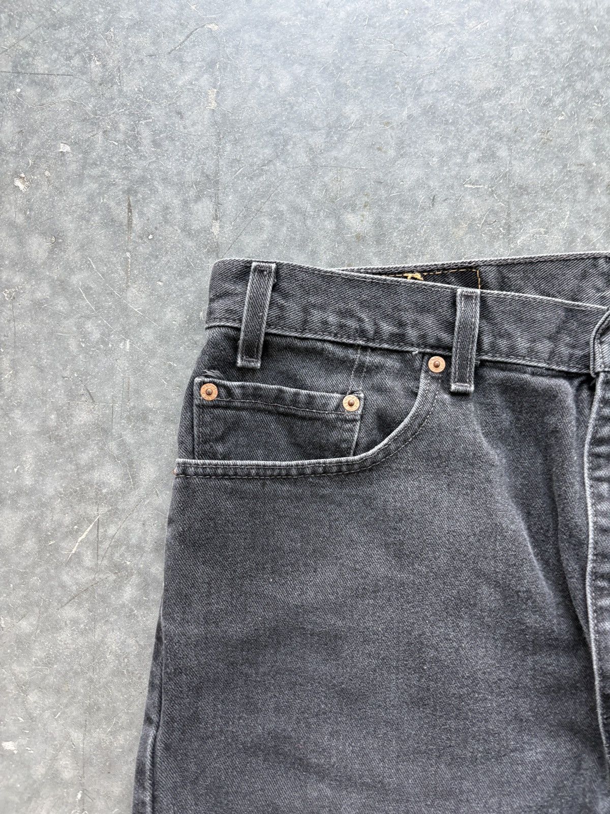 Levi's Vintage 90s Levis 505 Faded Black Jeans 38x30 Size US 38 / EU 54 - 4 Thumbnail