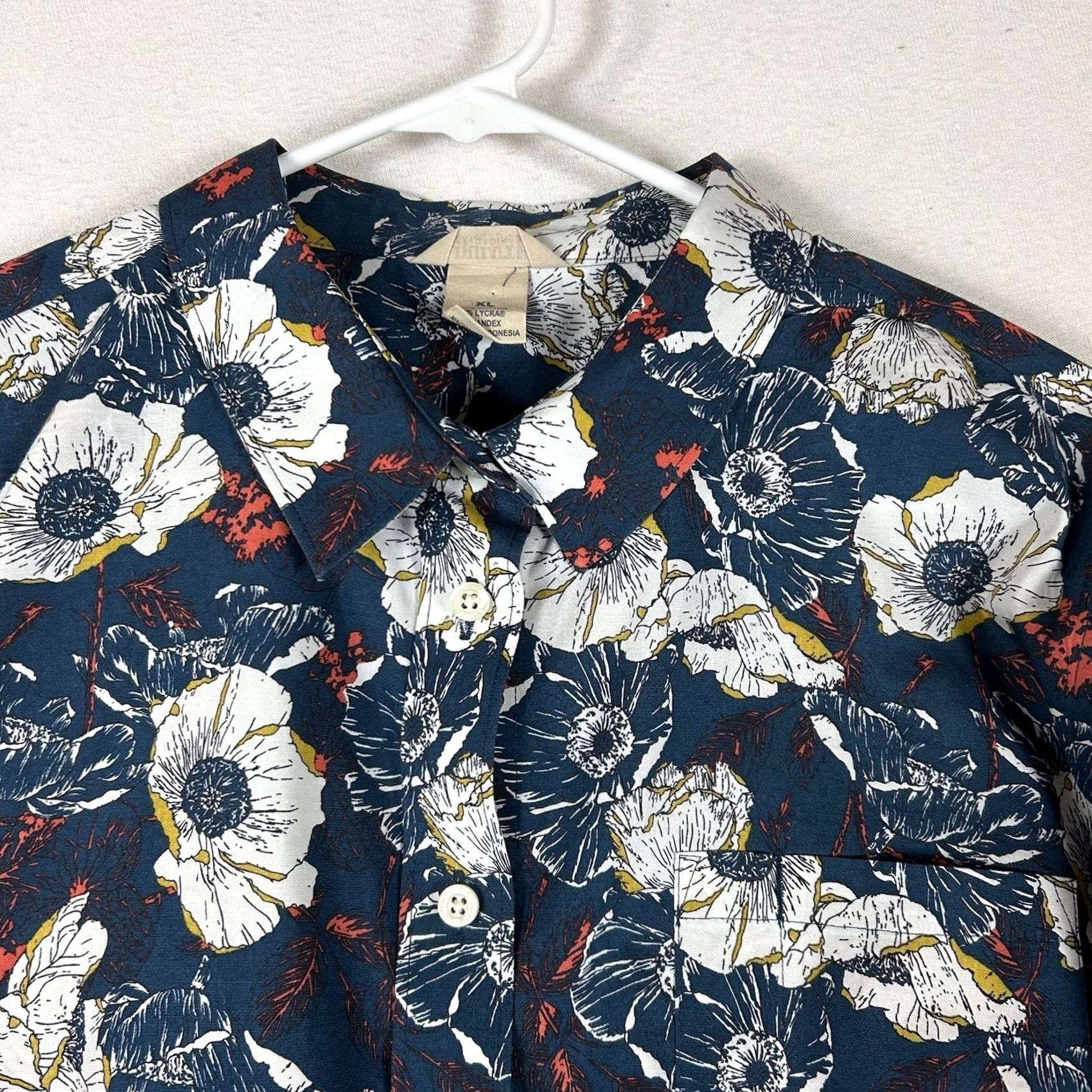 Vintage Duluth Button-Up Shirt Mens XL Blue Floral Long Sleeve Casual Top Summer Size US XL / EU 56 / 4 - 2 Thumbnail