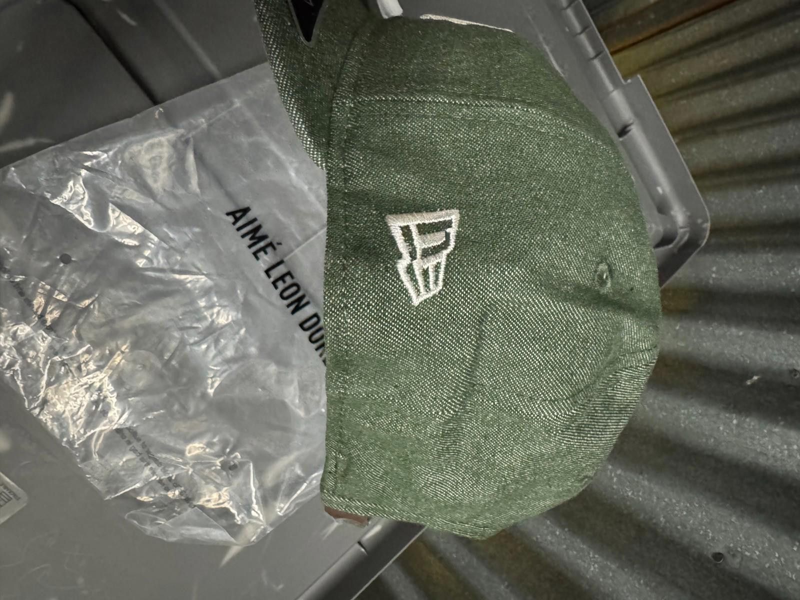 Aime Leon Dore Aime Leon Dore New Era Denim Yankees Hat Cap Green Olive Size ONE SIZE - 5 Thumbnail