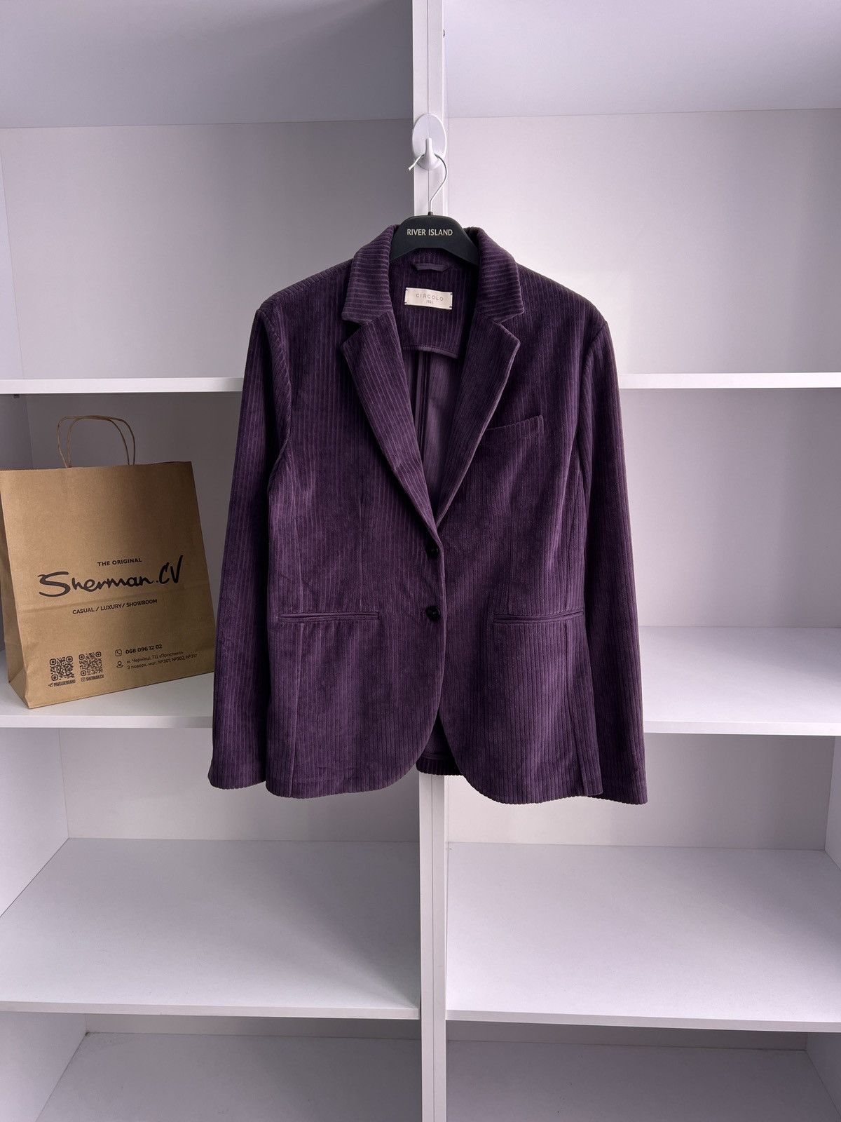 Circolo 1901 × Designer × Vintage Vintage Circolo Velvet Blazer Size 40L - 2 Thumbnail