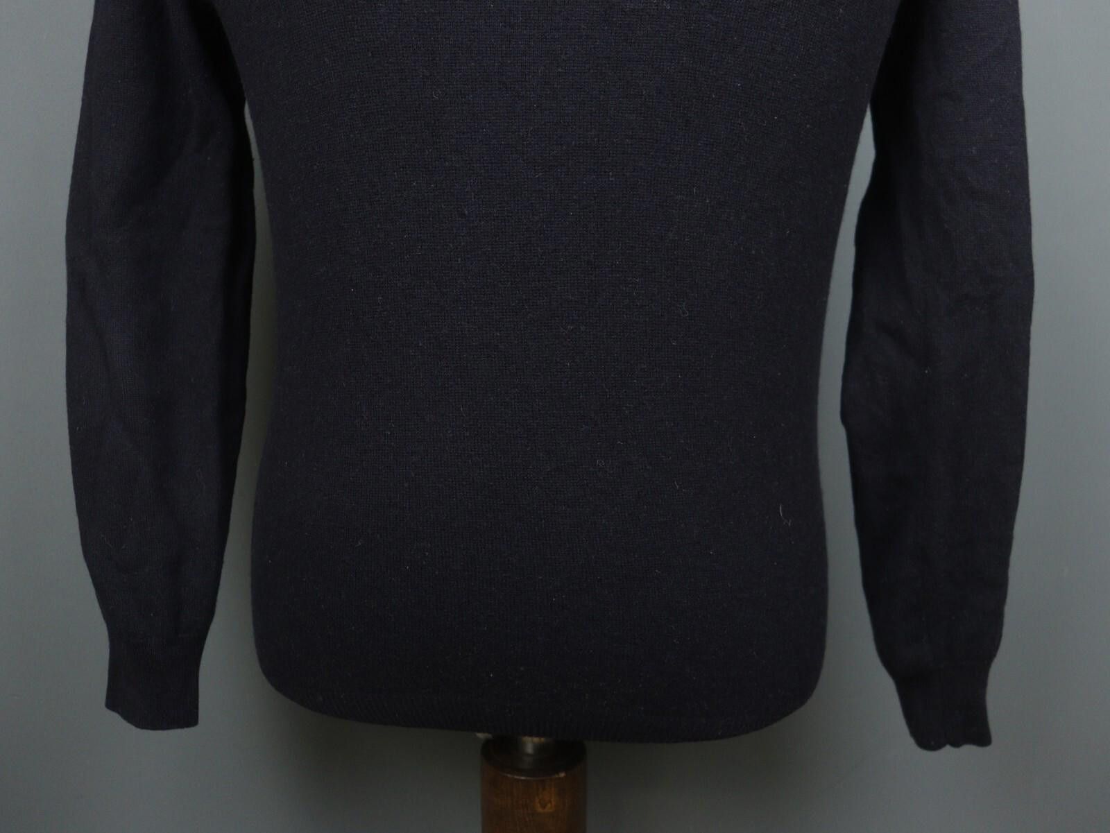 Boggi Boggi Black 100% Wool Tight Knit V-Neck Sweater Size M Size M / US 6-8 / IT 42-44 - 10 Thumbnail