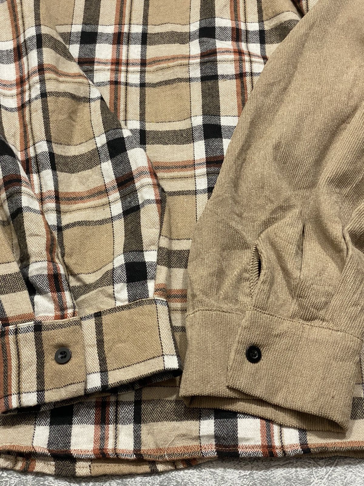 Japanese Brand × Shein Shein corduroy flannel hoodie Size US XXL / EU 58 / 5 - 3 Thumbnail