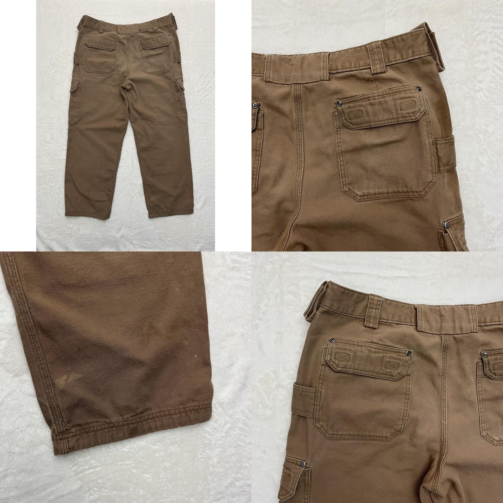 Vintage Duluth Trading Double Knee Pants Jeans Mens 38x30 Cargo Brown Cotton Workwear Size US 38 / EU 54 - 9 Thumbnail