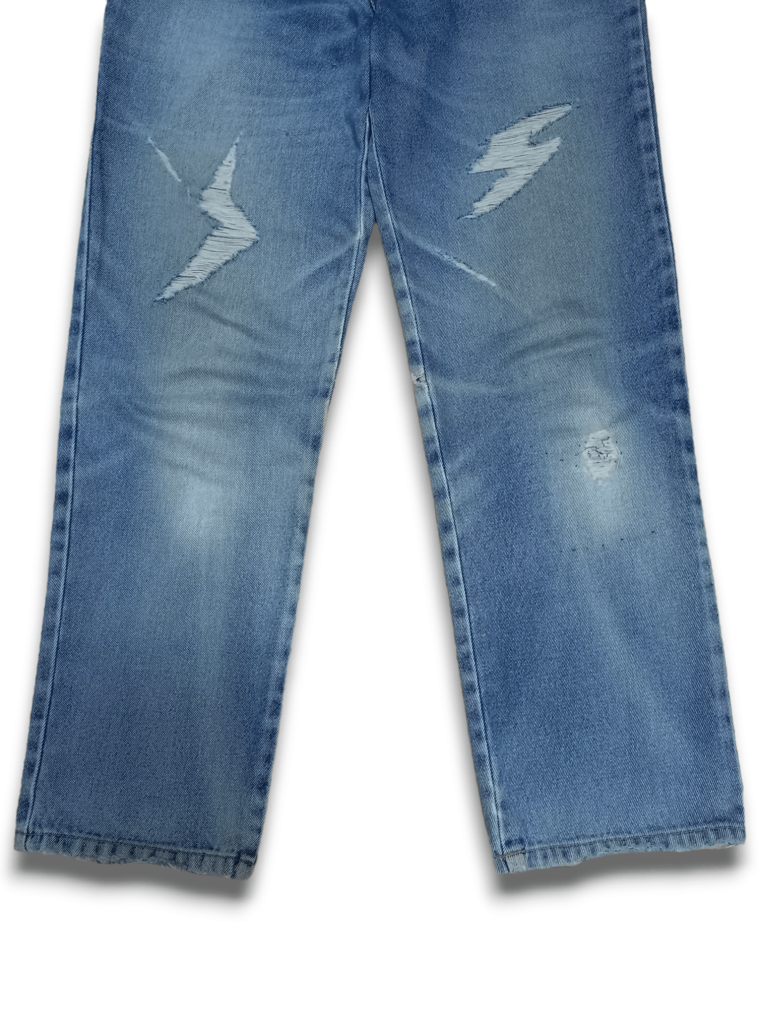 Japanese Brand SALES 🔥 Vintage Japanese Brand Thunder Distressed Jeans Size 25" / US 0 / IT 36 - 7 Thumbnail