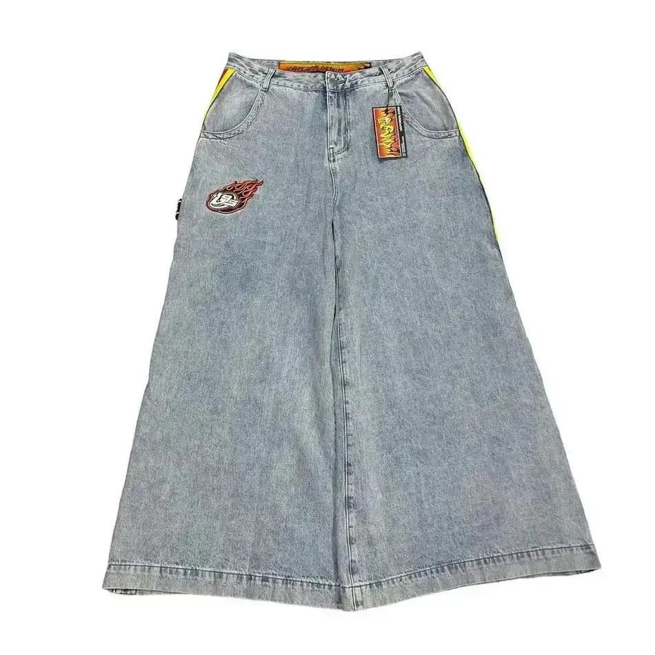 Japanese Brand Street Casual Fire Baggy Denim Size US 32 / EU 48 - 2 Thumbnail