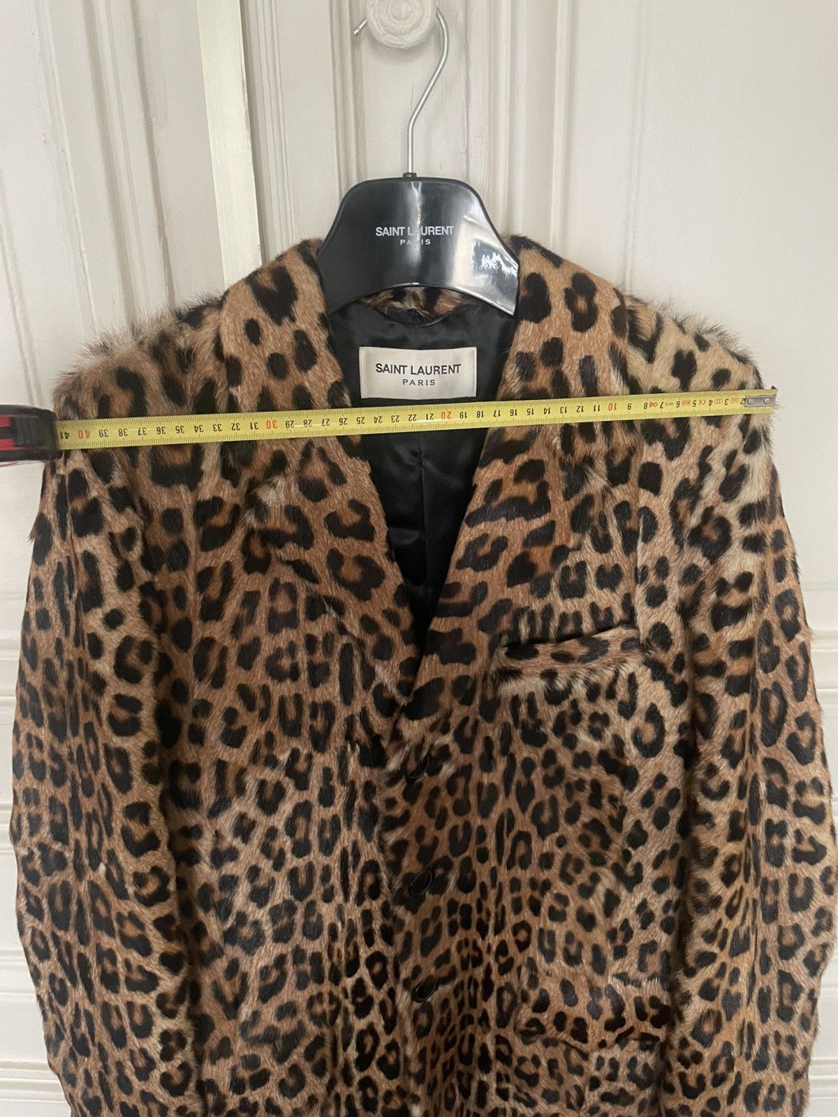Saint Laurent Paris × Yves Saint Laurent Fur coat leopard print Saint Laurent Size S / US 4 / IT 40 - 8 Thumbnail