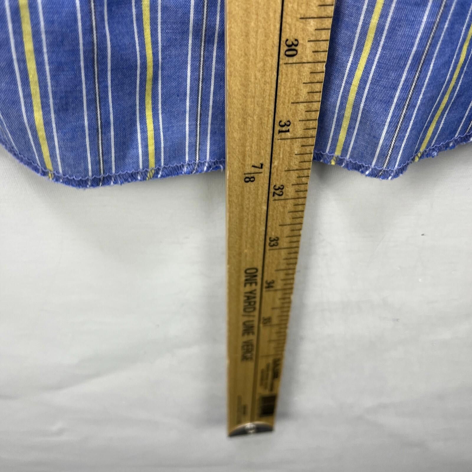 Wrangler Vintage 90s Wrangler Striped Pearl Snap Button Shirt 2XL Size US XXL / EU 58 / 5 - 8 Thumbnail