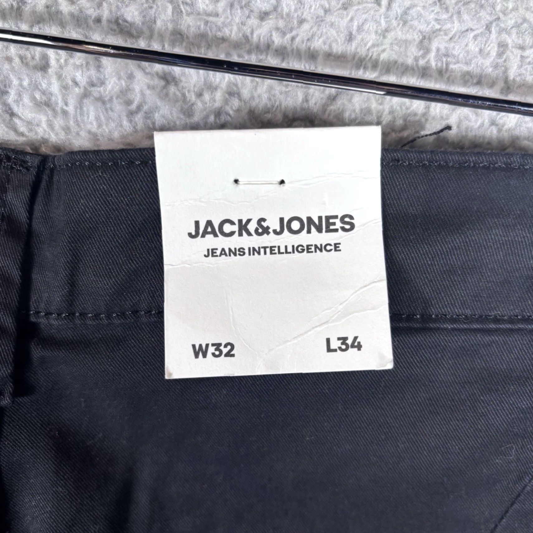 Jack & Jones JACK & JONES Chinos Pants Slim Fit Black 32x34 Mens Size US 32 / EU 48 - 4 Thumbnail